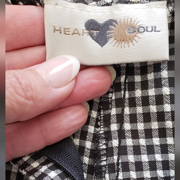 Checkered Black and White Shorts Heart Soul - Picture 8 of 8